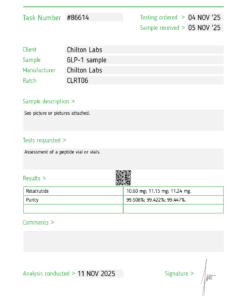 Retatrutide 10mg Chilton Labs